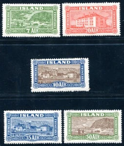ISLAND 1925 114-118 ** SET IMPECCABILE NUOVO DI ZECCA 700€(S5137 - Foto 1 di 2