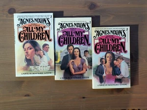 3pk ALL MY CHILDREN Agnes Nixon Book Lot 1st Ed Rosemarie Santini RARE VINTAGE - Picture 1 of 6