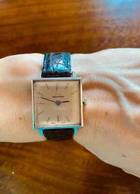 罕见、漂亮的 MOVADO 经典手表。 1950. 银色。 — 第 1/3 张图片