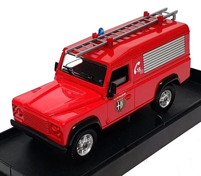 Solido 1/43 Scale Diecast 4828 - Land Rover Fire Truck - Red - Image 1 of 4