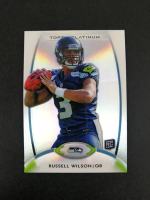 RUSSELL WILSON - Rookie RC 2012 Topps Platinum NFL Football #138 - image 1 of 2