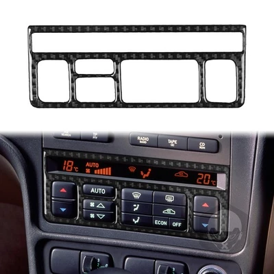 Panel de control central de fibra de carbono real interruptor ajuste para Saab 9-5 97-05 Foto 1 de 4