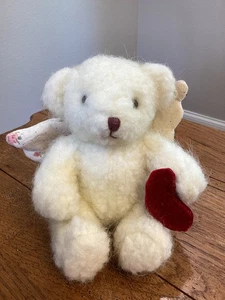 Russ Gabriel Engel mit Herz Teddybär Plüschtier Stofftier Spielzeug 9 Zoll mit Etikett EUC! - Bild 1 von 3