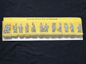 Set : 12 Zinnfiguren Historische Freiberger Berg- und Hüttenparade Bergbau 64 mm - Bild 1 von 13