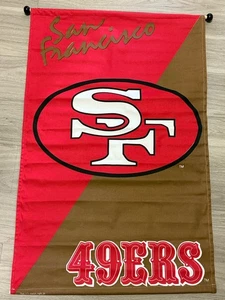 1995 versiegelt neu NFL 49ers San Francisco Eröffnungssaison Wandbehang Banner - Bild 1 von 4