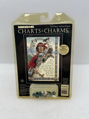 Dimensions Charts & Charms 72377 Native American Wisdom Cross Stitch Pattern - Image 1 of 3