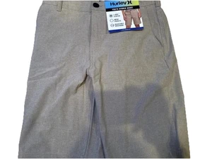 Pantalones Cortos Hurley Juveniles Grandes 14/16 Beige Nuevos con Etiquetas - Imagen 1 de 9
