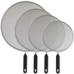 4 Pcs Kitchen Supply Splatter Screens, 13", 11.5", 10" & 8", Stainless Steel * - Picture 1 of 5