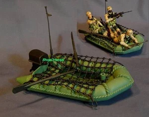 OPERACIONES ESPECIALES 1:18 Figura de acción Soldier SEAL SAS GOMA BOTE RÁPIDO BALSA 18_Barco - Imagen 1 de 1