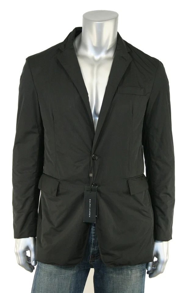 Chaqueta Blazer Ralph Lauren Etiqueta Negra Acolchada Poliéster Abrigo Deportivo M Nueva $895 Foto 1 de 4