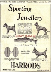 Advert for HARRODS 'Sporting Jewellery' Original 1926 Small Print Ad 726/115 - Picture 1 of 1