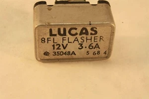 Lucas Turn Signal Flasher 2-Terminal 8FL Square 35048 SFB114 Open Stock - Picture 1 of 3