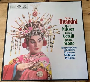 SANS 159 3x12" PUCCINI, NILSSON, CORELLI, SCOTTO, MOLINARI-P "TURANDOT" EX/EX- - Picture 1 of 14
