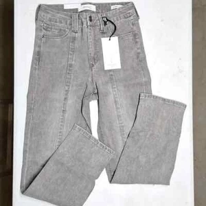 NEU! Skinny Girl Dezember Hochhaus schmale gerade graue Jeans - Bild 1 von 6