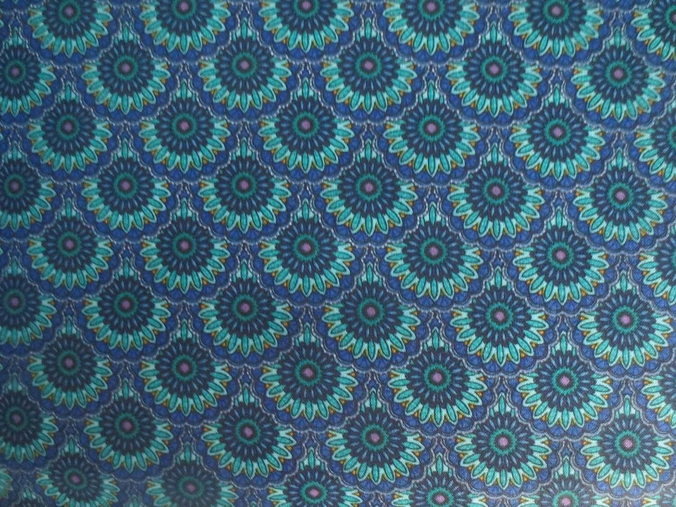 全新 永恒宝藏 蓝色 绿色 小号 佩斯利 棉织物 — 第 1/1 张图片