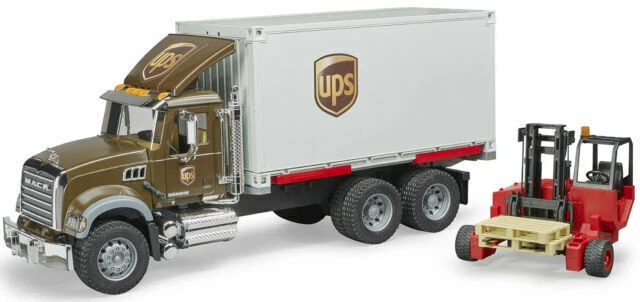 Mack Granite UPS Logistics Truck With Forklift