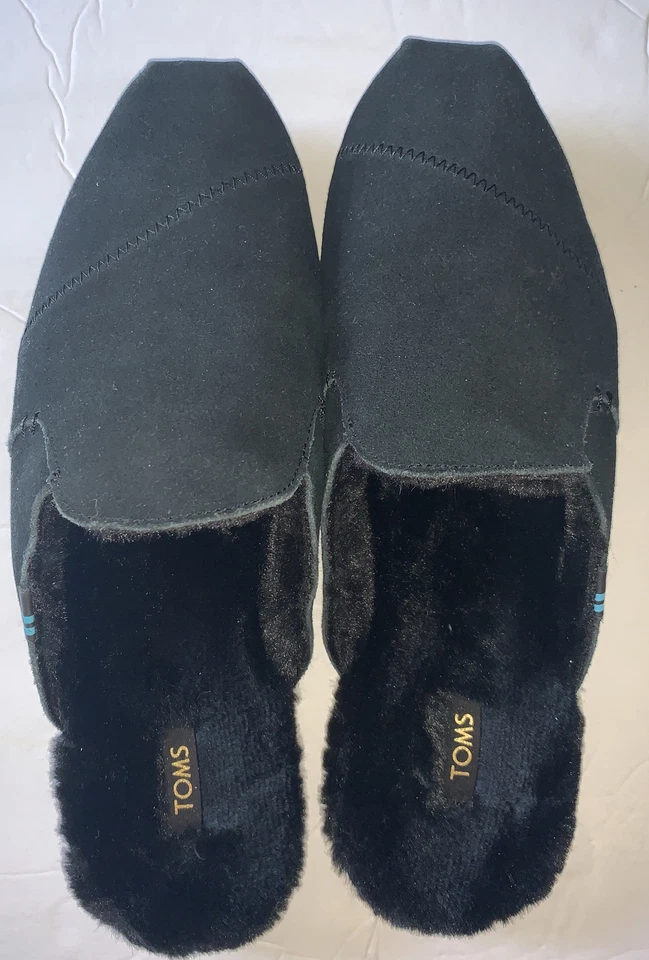 Zapatillas sin cordones TOMS para mujer Nova envolventes de cuero negras gamuza sintética piel talla 10 nuevas sin caja Foto 1 de 4
