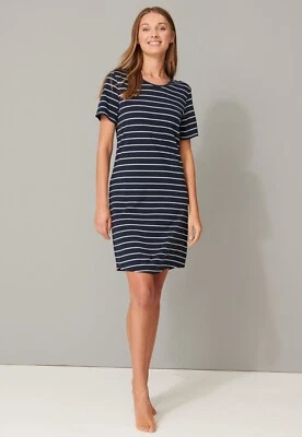 Schiesser Donna Notte 90 CM Sleepshirt Mezza Manica 36 38 40 42 44 46 48 50 - Imagen 1 de 4