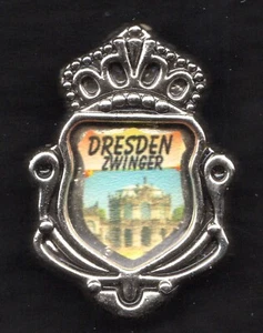 SYMBOLIC COUNTRY PIN. DRESDEN, GERMANY. ZWINGER: PALATIAL COMPLEX WITH GARDENS - Picture 1 of 1