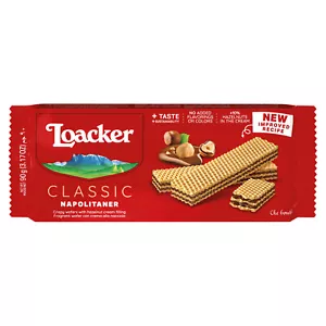 Loacker Napolitaner Hazelnut Cream Wafer 6 x 90g - Picture 1 of 3