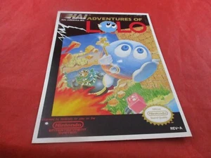 Adventures of Lolo Nintendo NES Promotional Store Shelf Display Card ONLY - Picture 1 of 2