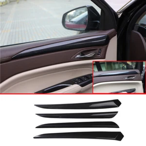 Carbon Fiber Interior Door Panel Strip Cover 4pcs Fit For Cadillac SRX 2010-2016 - Picture 1 of 12