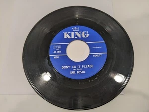 EARL BOSTIC "Don't Do It Please / Apple Cake" Vinyl 7" Single (1961; EX disc) - Picture 1 of 1