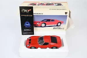 AUTOart MILLENNUM 1/18 Lamborghini MIURA SV RED Diecast Model Car - Picture 1 of 16