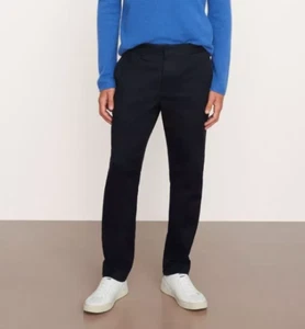 Vince Owen Classic Fit Cotton Pull On Pant Coastal Navy Blue Workwear Men Large - Picture 1 of 10