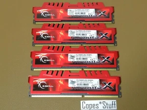 G Skill Ripjaws X F3-10666CL9D-16GBXL DDR3 PC3-10666u 4 x 4GB = 16GB Desktop RAM - Picture 1 of 2