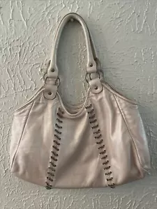 Bolso de piel italiana Desmo en rosa rubor - Imagen 1 de 8