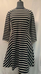 New With Tags Banana Republic Blue /White Striped Knee Length Dress Size 6 P. - Picture 1 of 10