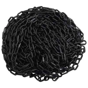 Absperrkette Schwarz 30 m Ø6 mm Kunststoff - Bild 1 von 2