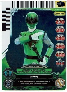 POWER RANGERS UNIVERSE OF HOPE SUPER RARE HOLOFOIL 3-053 GREEN SAMURAI RANGER ex - Picture 1 of 1