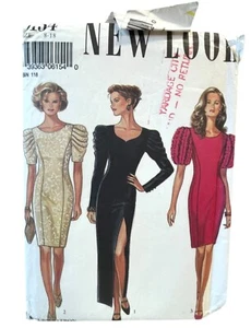 New Look Schnittmuster 6154 Kleid Rüschenärmel Abendkleid Miss Größe 8-18 - Bild 1 von 2