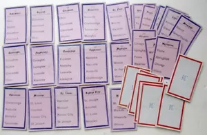 JUEGO DE CARTAS EDUCATIVO DE COLECCIÓN AMERICAN CIAN CIORTOWNS - Imagen 1 de 2