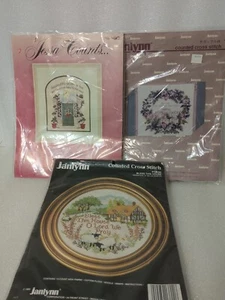 Janlynn Jessa Counts Cross Stitch Lot Of 3 Bless The House  - Picture 1 of 6
