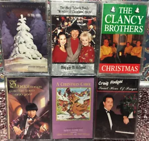 NEW SEALED Christmas Cassette Tape Lot Mannheim Steamroller Christian Clancy Bro - Picture 1 of 1
