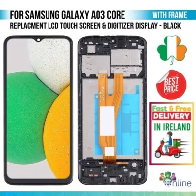 For Samsung Galaxy A03 Core A032F LCD Touch Screen Digitizer Display With Frame - Image 1 of 4