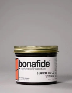 Bona Fide Super Hold Pomade Citrus Hair Product 4oz Super Superior Hold New Tub