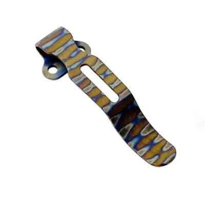 Titanium Deep Carry Back Pocket Clip for Benchmade / Emerson / ProTech/ ZT Knife - Image 1 of 4