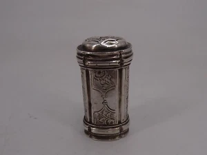 SELTENES WACHSETUI AUS MASSIVEM SILBER FRANKREICH EPOCHE 18. JAHRHUNDERT PARIS 1756 - Bild 1 von 7