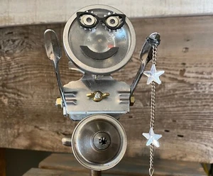 Inspirational Found Object Robot Art. Reach 4 The Stars! Steampunk assemblage - Picture 1 of 12