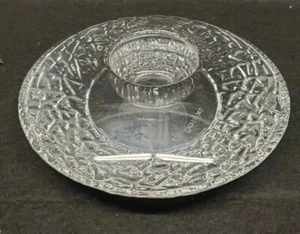 LARS HELLSTEN ORREFORS DiSCUS CRYSTAL VOTiVE TEALiGHT CANDLE HOLDER MiD CENTURY - Picture 1 of 9