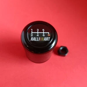 BLACK CARBON 6SP JDM SHIFT GEAR KNOB for LANCER EVO Eclipse MIRAGE ASX RALLIART - Picture 1 of 6