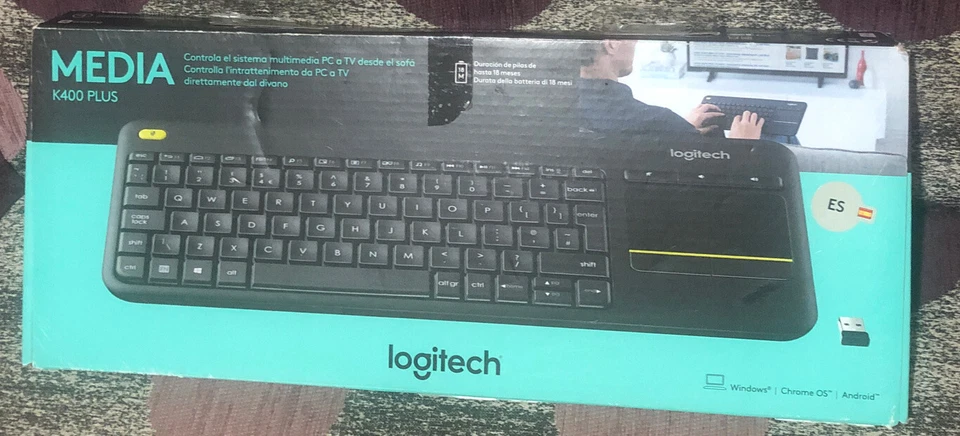 logitech K400 Plus Slim wireless keyboard - Image 1 of 1