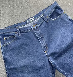 Wrangler Jeans Mens 40x34 Cowboy 47 advanced comfort Cut Blue Denim - Picture 1 of 12