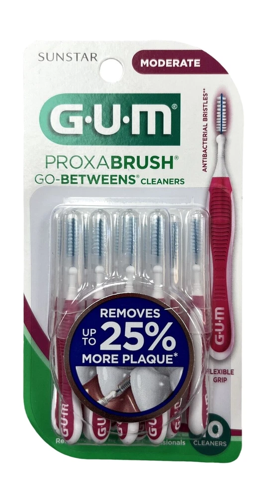 GUM Proxabrush Cleaners MODERATE 10 Each ( 1 package ) - Image 1 of 1
