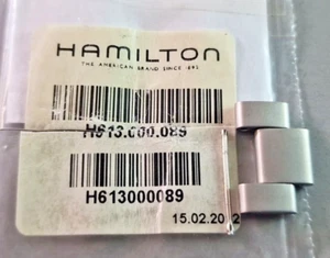 Hamilton H613.000.089 Original Bracelet Watch Strap N.O.S. 18mm Oyster Satin - Picture 1 of 3