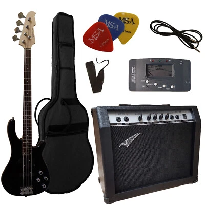 MSA E-BASS - SET - VERSTÄRKER ^^^60Watt^^^ mit Zubehör + STIMMGERÄT !!BG45!!